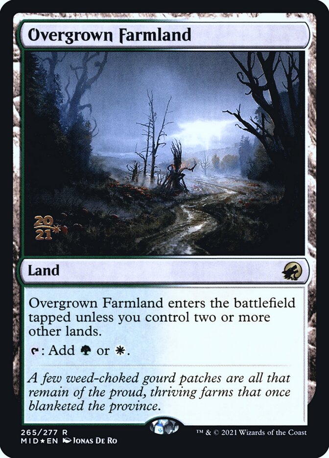 Overgrown Farmland (265s) - Innistrad: Midnight Hunt Promos (PMID)
