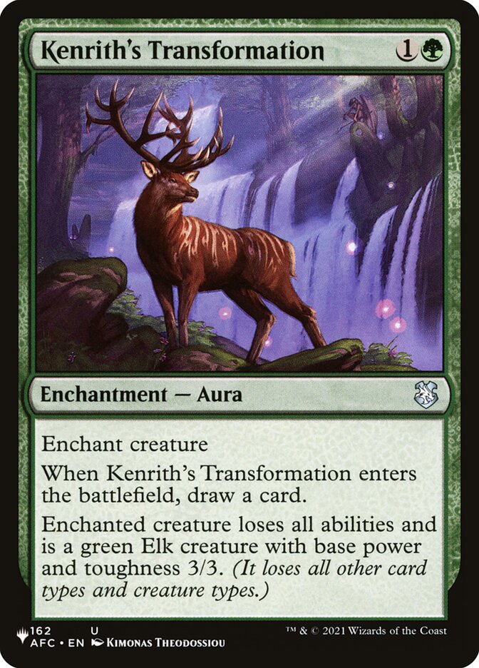 Kenrith's Transformation (AFC-162) - The List (PLST)