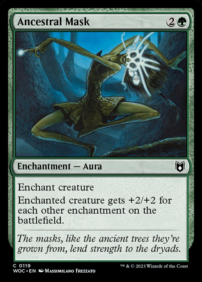 Ancestral Mask (119) - Wilds of Eldraine Commander (WOC)