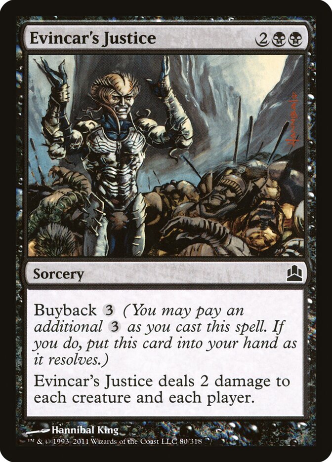 Evincar's Justice (80) - Commander 2011 (CMD)
