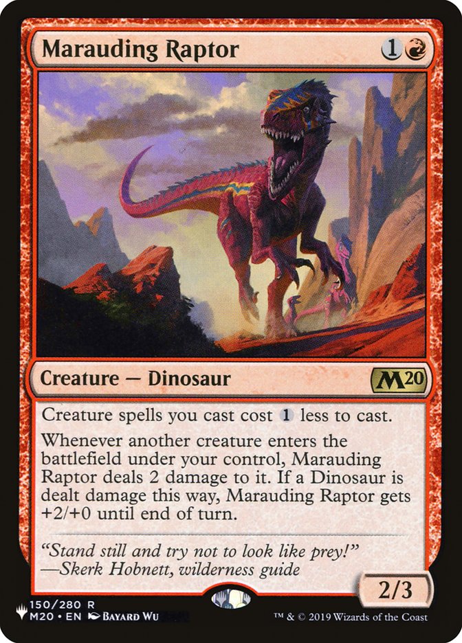 Marauding Raptor - The List (PLST)