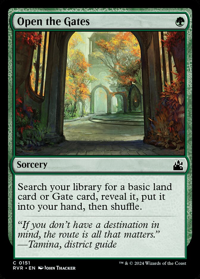 Open the Gates (151) - Ravnica Remastered (RVR)
