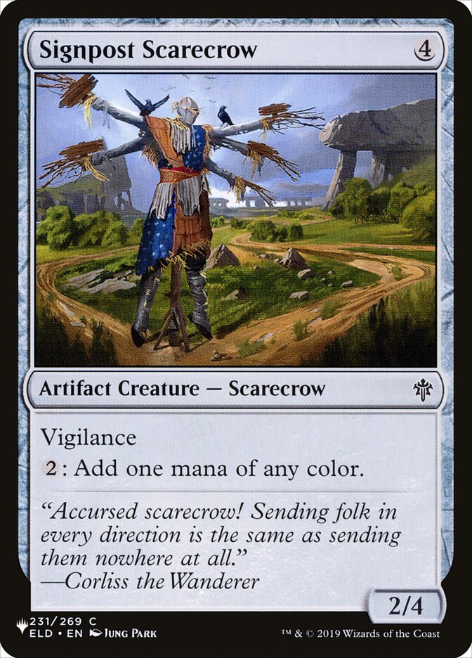 Signpost Scarecrow (ELD-231) - The List (PLST)