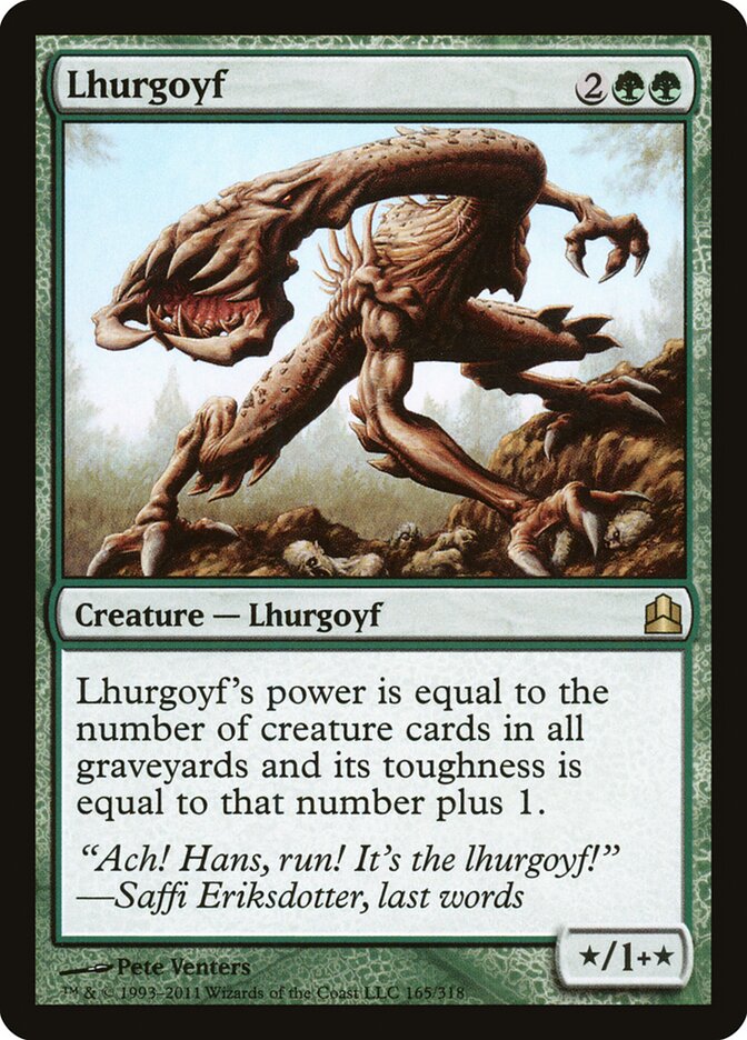 Lhurgoyf (165) - Commander 2011 (CMD)