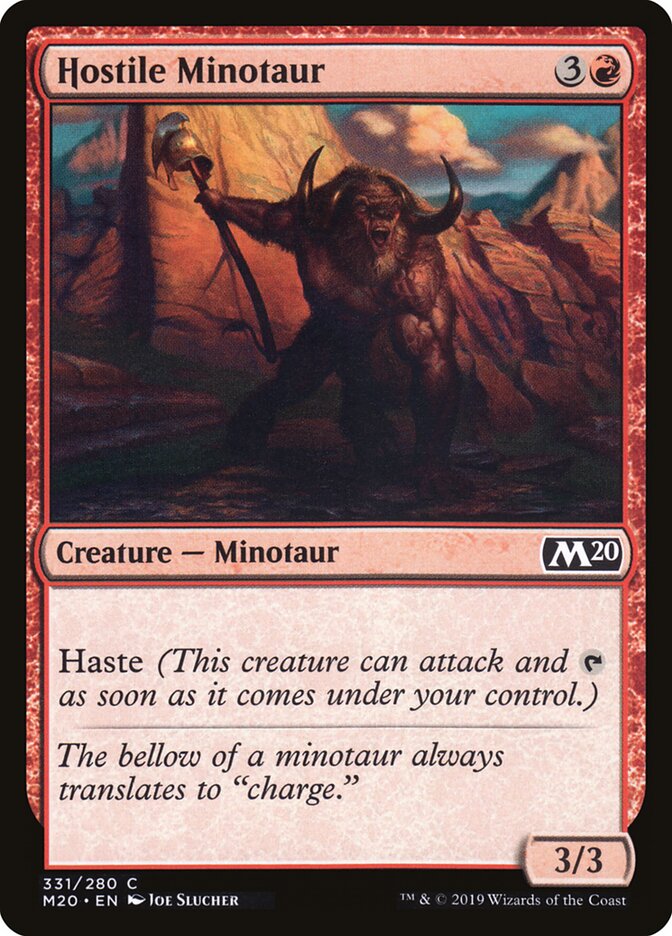 Hostile Minotaur (331) - Core Set 2020 (M20)