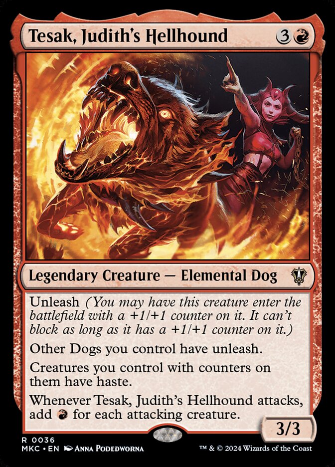 Tesak, Judith's Hellhound (36) - Murders at Karlov Manor Commander (MKC)