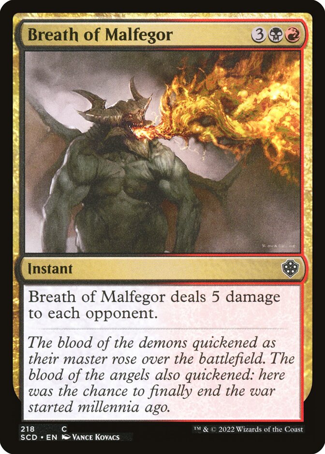 Breath of Malfegor (218) - Starter Commander Decks (SCD)