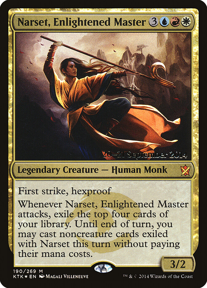 Narset, Enlightened Master (190s) - Khans of Tarkir Promos (PKTK)