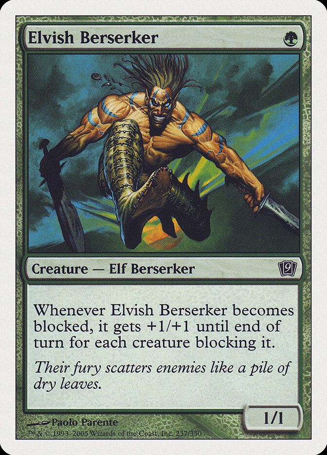 Elvish Berserker (237) - Ninth Edition (9ED)