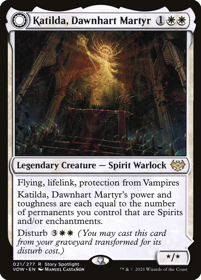 Katilda, Dawnhart Martyr // Katilda's Rising Dawn (21) - Innistrad: Crimson Vow (VOW)