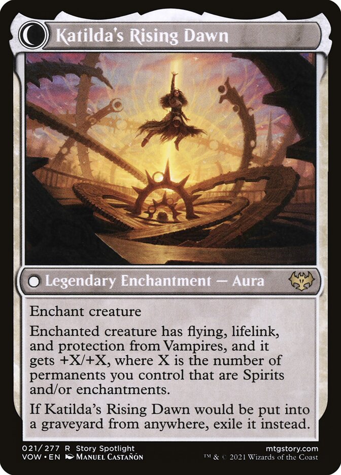 Katilda, Dawnhart Martyr // Katilda's Rising Dawn (21) - Innistrad: Crimson Vow (VOW)