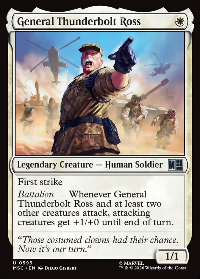 General Thunderbolt Ross (595) - Marvel Super Heroes Commander (MSC)