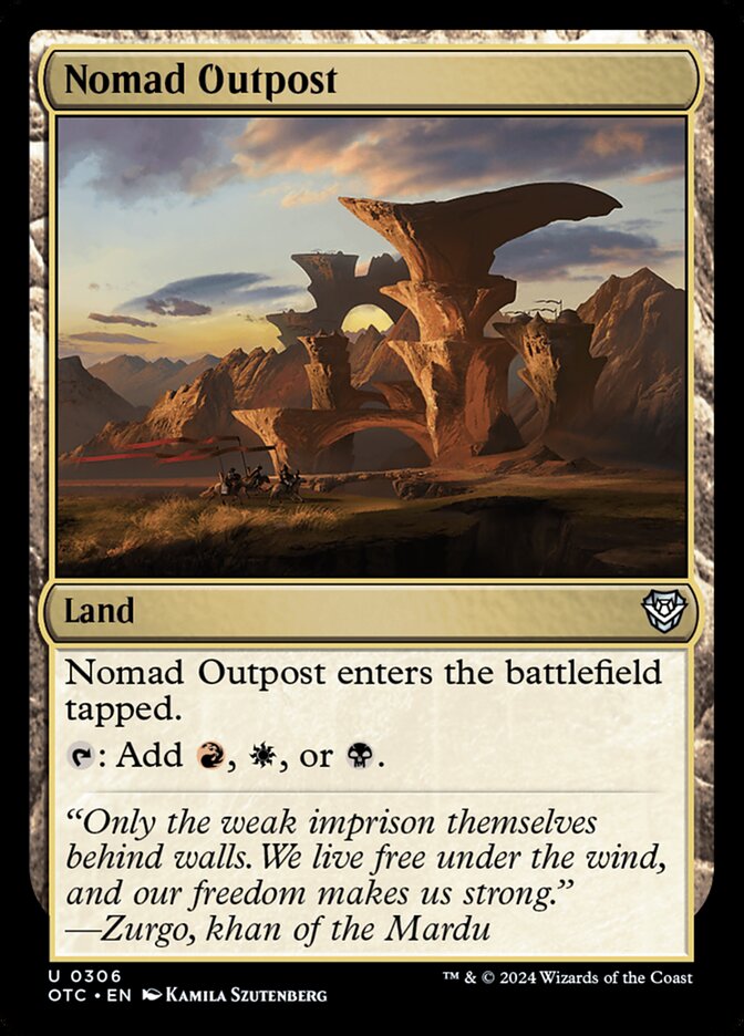 Nomad Outpost (306) - Outlaws of Thunder Junction Commander (OTC)
