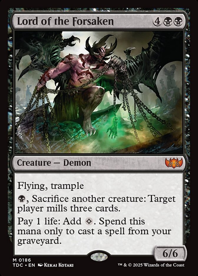 Lord of the Forsaken (186) - Tarkir: Dragonstorm Commander (TDC)