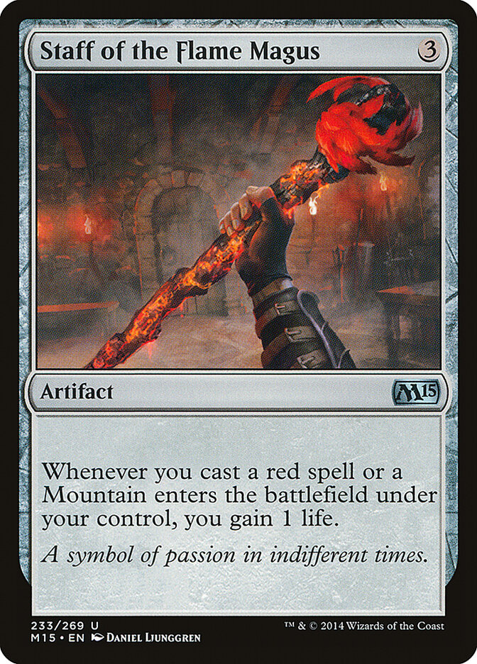 Staff of the Flame Magus (233) - Magic 2015 (M15)
