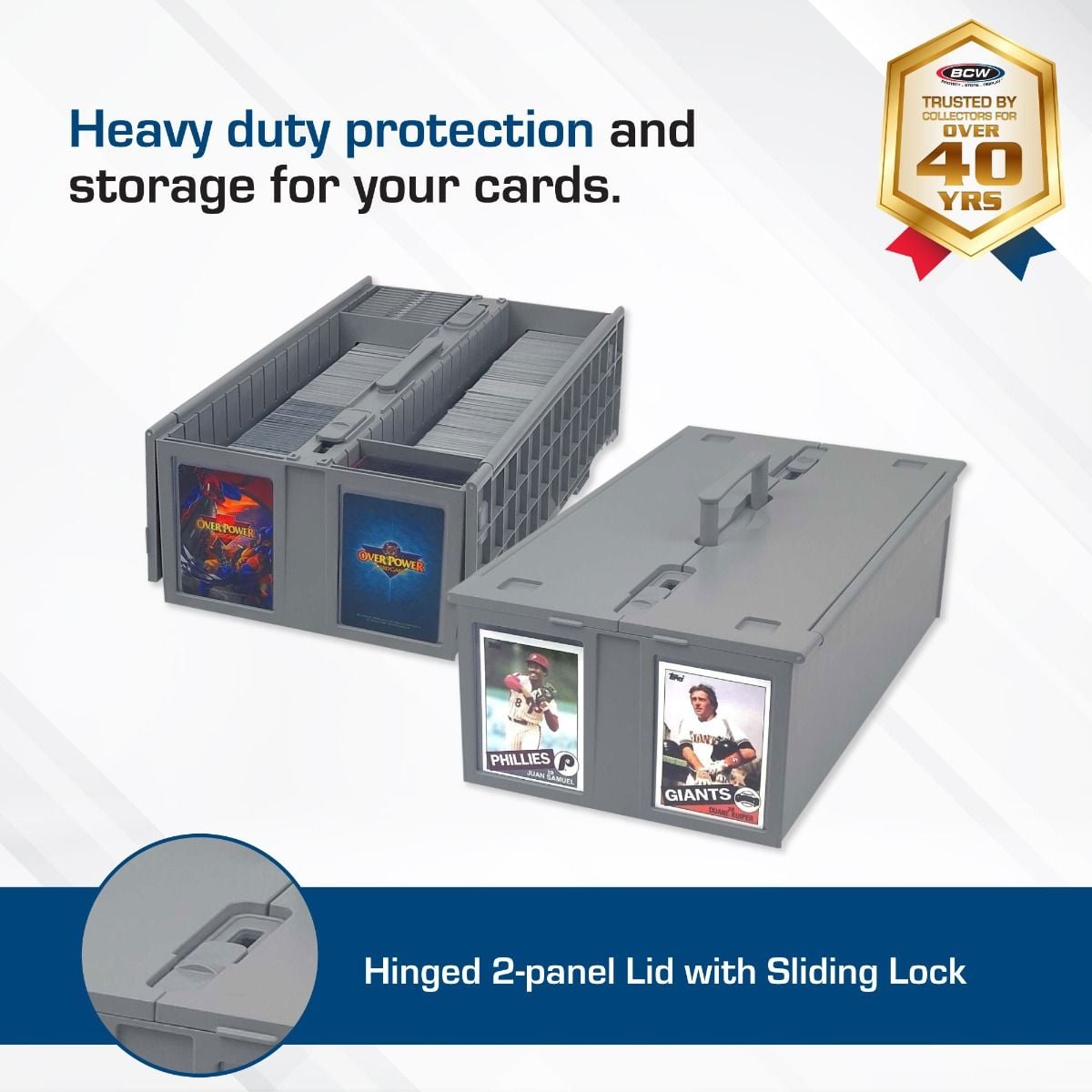 BCW Collectible Card Bin - 1600ct. Grey