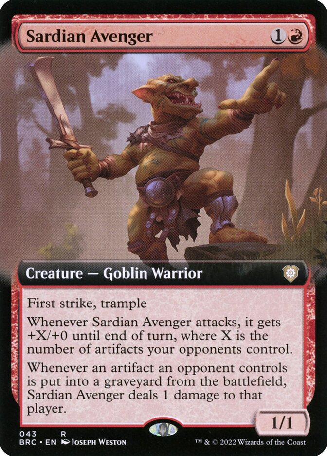 Sardian Avenger (43) - The Brothers' War Commander (BRC)