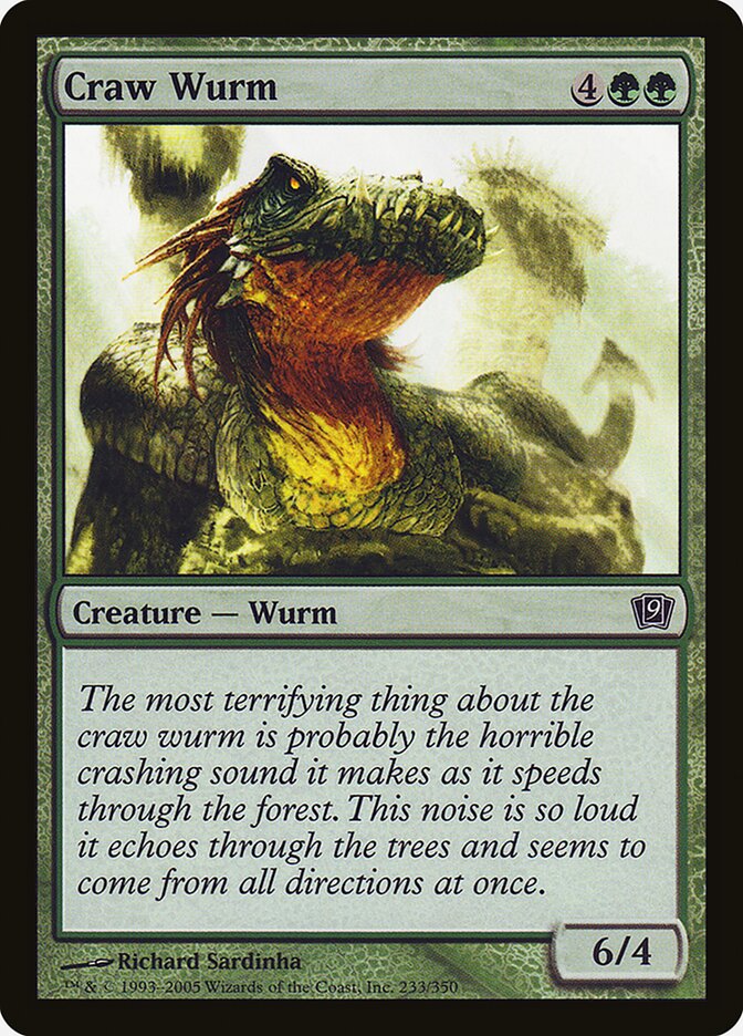 Craw Wurm (233) - Ninth Edition (9ED)