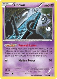 Unown (30) - XY - Ancient Origins (AOR)