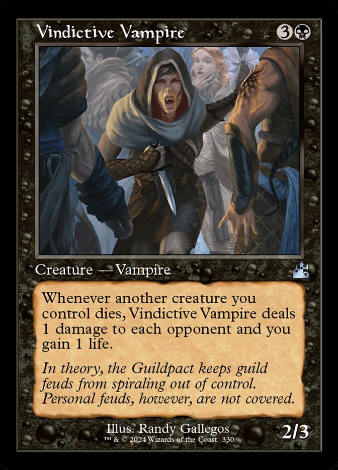 Vindictive Vampire (330) - Ravnica Remastered (RVR)