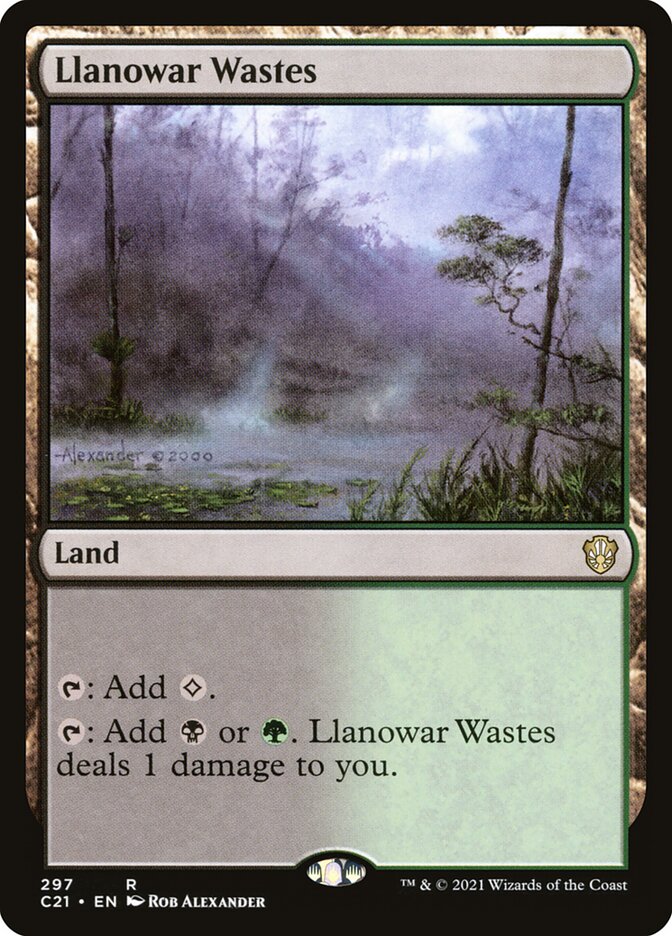 Llanowar Wastes (297) - Commander 2021 (C21)