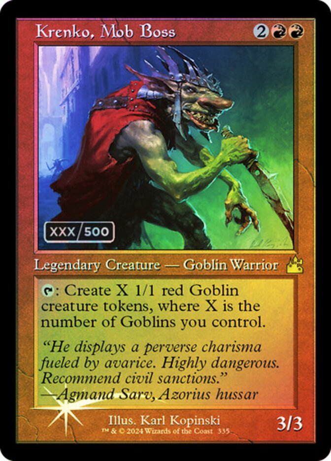 Krenko, Mob Boss (335z) - Ravnica Remastered (RVR)