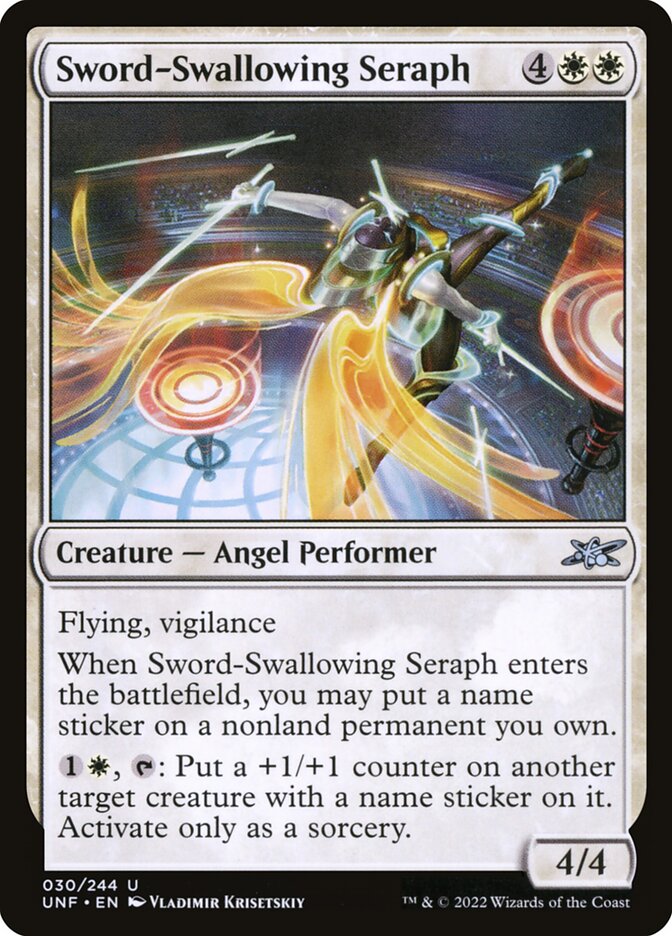Sword-Swallowing Seraph (30) - Unfinity (UNF)