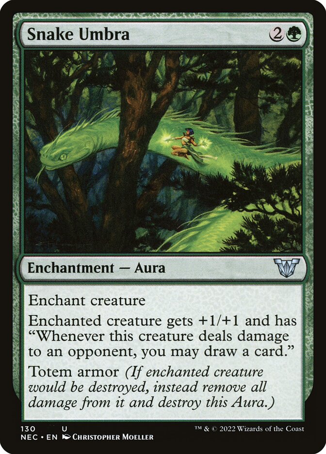 Snake Umbra (130) - Neon Dynasty Commander (NEC)