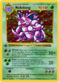 Nidoking (11) - Base Set (Shadowless) (BSS)