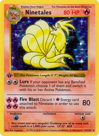Ninetales (12) - Base Set (Shadowless) (BSS)