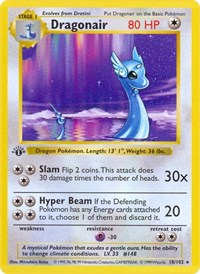 Dragonair (18) - Base Set (Shadowless) (BSS)