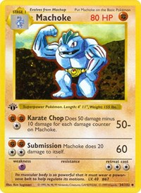 Machoke (34) - Base Set (Shadowless) (BSS)