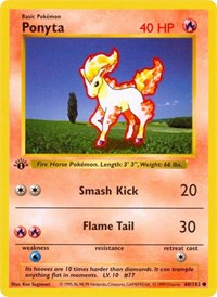 Ponyta (60) - Base Set (Shadowless) (BSS)