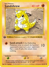 Sandshrew (62) - Base Set (Shadowless) (BSS)