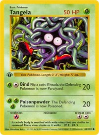 Tangela (66) - Base Set (Shadowless) (BSS)