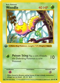 Weedle (69) - Base Set (Shadowless) (BSS)