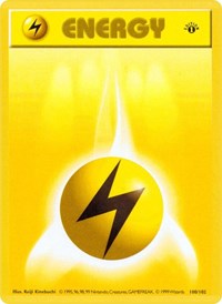 Lightning Energy (100) - Base Set (Shadowless) (BSS)