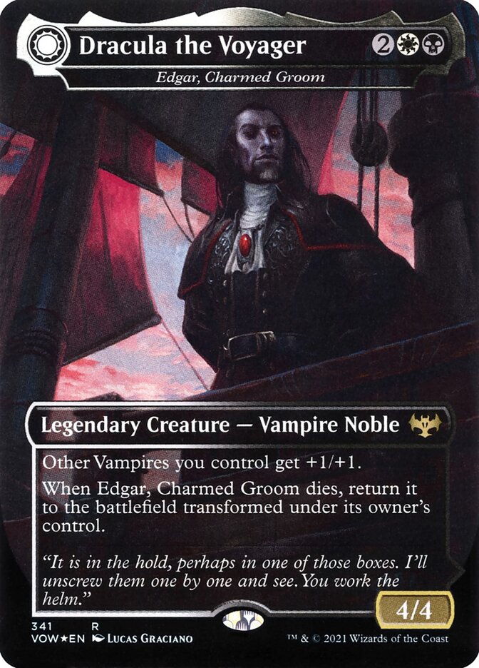 Dracula the Voyager - Edgar, Charmed Groom // Edgar Markov's Coffin (341) - Innistrad: Crimson Vow (VOW)