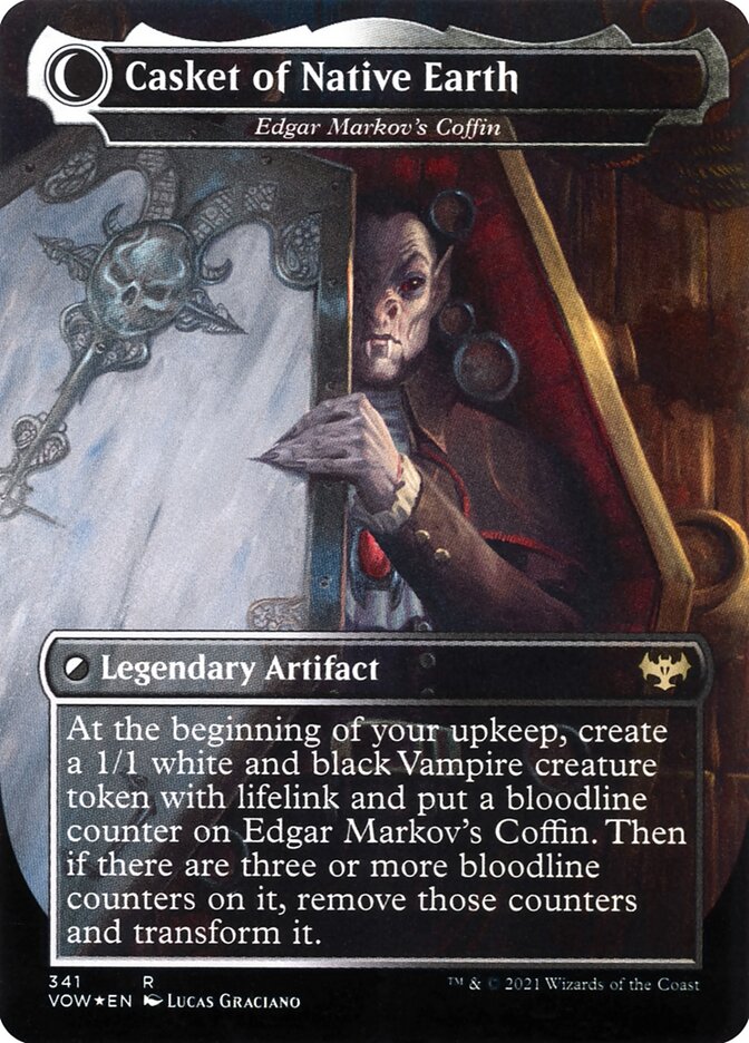 Dracula the Voyager - Edgar, Charmed Groom // Edgar Markov's Coffin (341) - Innistrad: Crimson Vow (VOW)