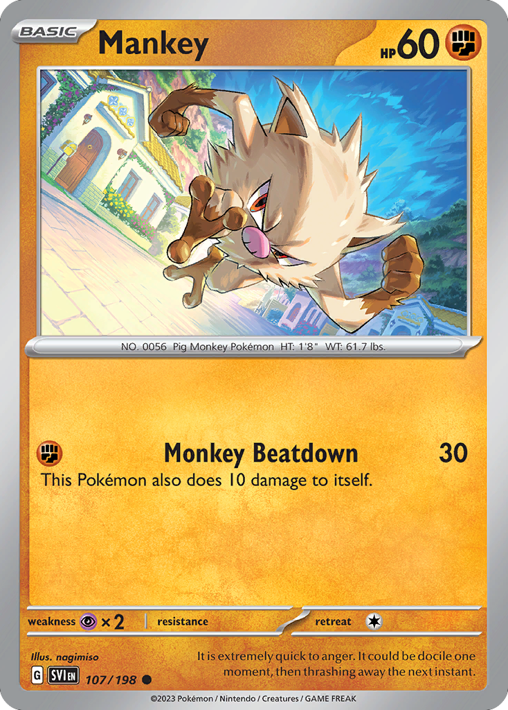 Mankey (107/198) - Scarlet & Violet (SVI)