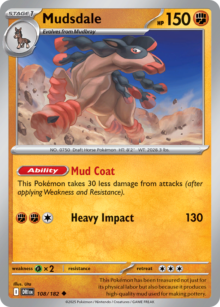 Mudsdale (108/182) - Destined Rivals (DRI)