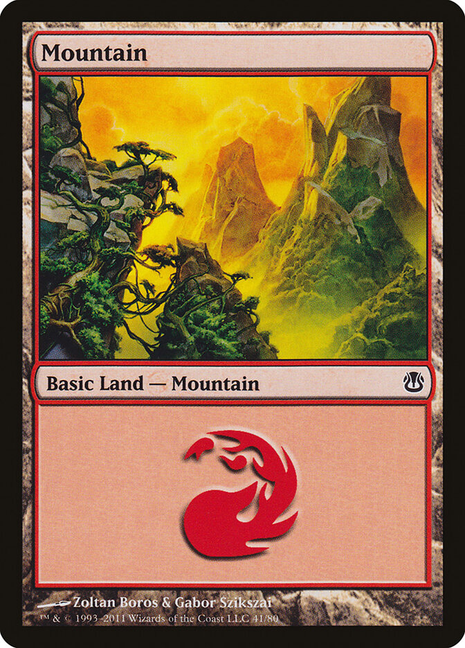 Mountain (41) - Duel Decks: Ajani vs. Nicol Bolas (DDH)