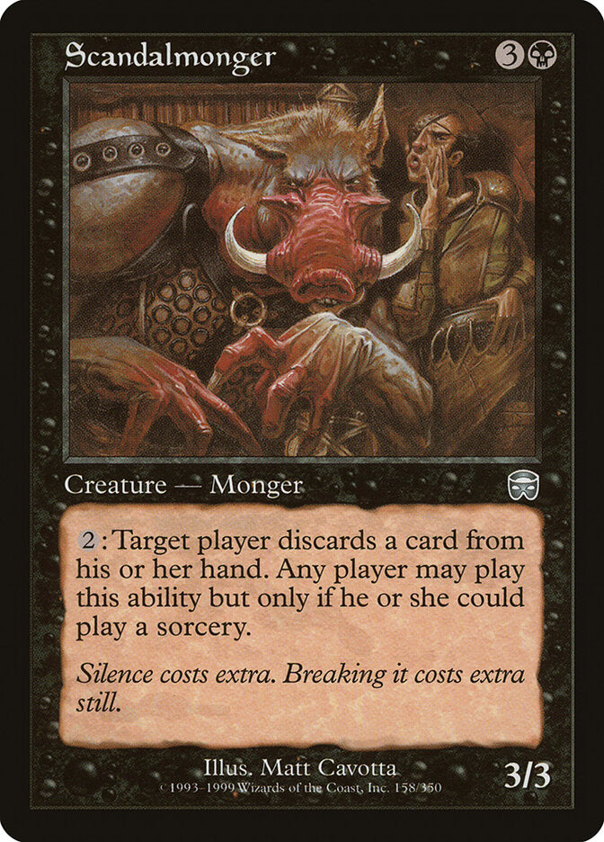 Scandalmonger (158) - Mercadian Masques (MMQ)