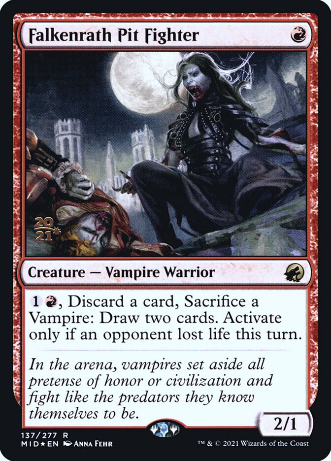Falkenrath Pit Fighter (137s) - Innistrad: Midnight Hunt Promos (PMID)