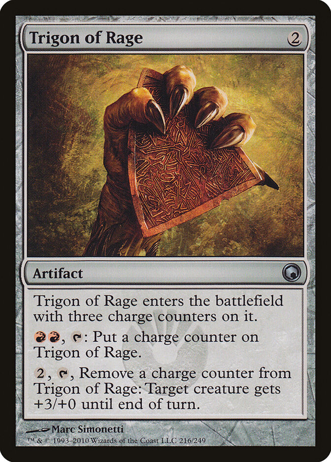 Trigon of Rage (216) - Scars of Mirrodin (SOM)