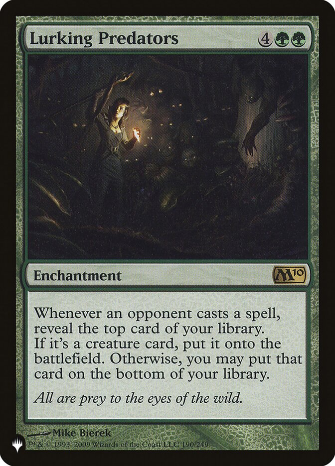 Lurking Predators (M10-190) - The List (PLST)