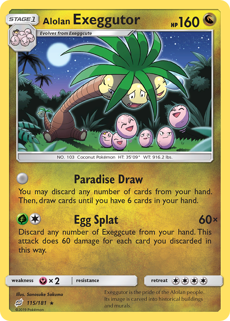 Alolan Exeggutor (115/181) - Team Up (TEU)