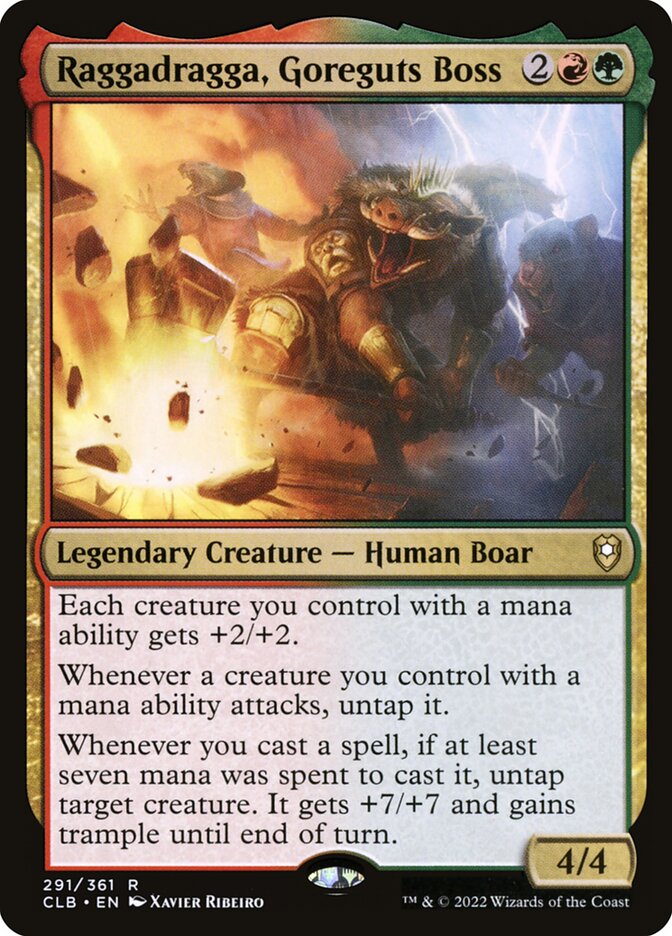 Raggadragga, Goreguts Boss (291) - Commander Legends: Battle for Baldur's Gate (CLB)