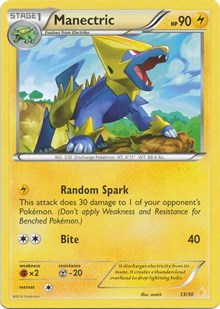 Manectric (13) (13) - XY Trainer Kit: Pikachu Libre & Suicune (PR)