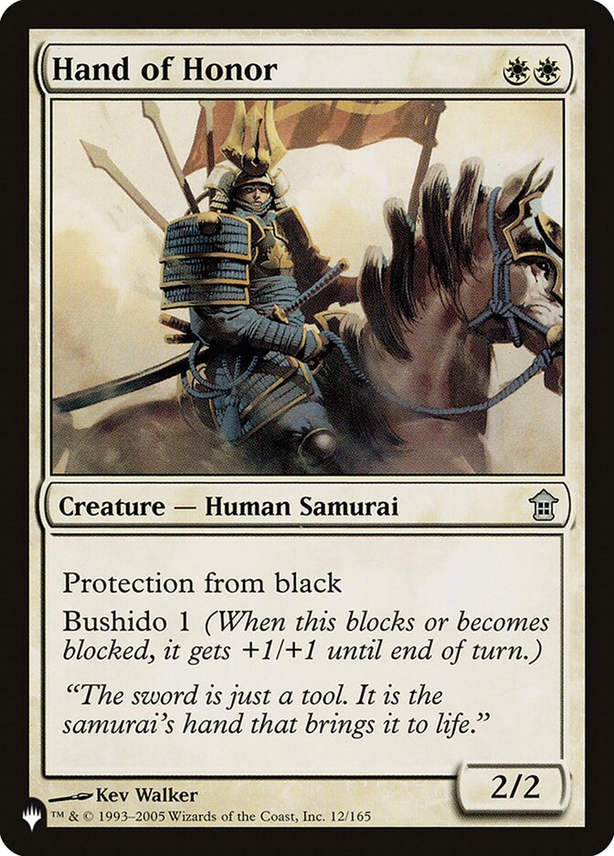 Hand of Honor (SOK-12) - The List (PLST)